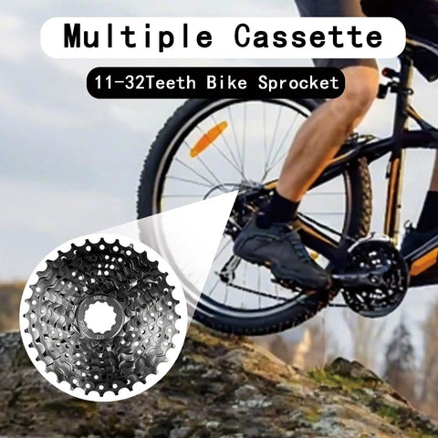 8 Speed Bicycle Cassette 11 32T For Mountain Road Folding And Commuter Bikes Durable Nickel Plated Steel Sprocket