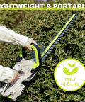 Lightweight 20V Cordless Hedge Trimmer With 20 Inch Cutting Bar Battery Included Five Eighth Inch Cutting Capacity For Yard Garden And Shrubs Easy Grip For Women And Seniors Powerful Trim trimming hedges