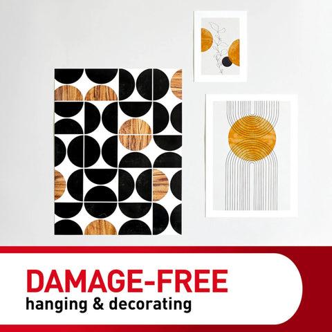 Poster Strips 64 Count Damage Free Hanging Adhesive No Tools Hangs Up To 32 Posters Or Signs Removable From White Surfaces displayed.