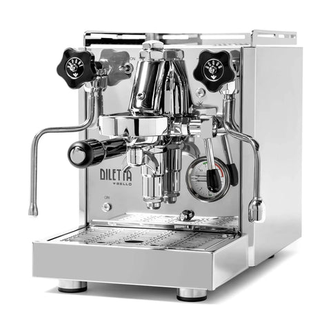 Top Tier Home Barista Bundle Pairing A Next Level Espresso Machine With A Precision Burr Grinder For Smooth Cafe Quality Shots Daily In Sleek Stainless Steel And Matte Black Finish That Really Slaps. E61 heat exchanger espresso machine in polished stainless steel.