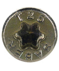 Close-up of screw head, part of All Purpose Construction Screws 25 Pound Tub With About 1811 Pieces Size 9 x 3 Outdoor Wood Screws