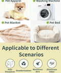 Pet Hair Dissolver Washing Machine Cleaner Powder Four Sachets For Pet Bedding And Fabrics, Removes Up To 96.7 Percent Pet Hair Odors And Stains, 100g Each Sachet, Easy One Per Wash for pet apparel, blanket, bed, and washer