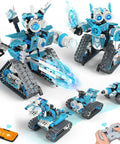 5-In-1 STEM RC Robot Building Kit With 408 Pieces App Control And Remote Blocks Hands-On DIY Engineering Toys For Kids