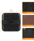 4 Pack Screen Cleaning Pad With Elastic Strap Soft Microfiber Wipes For iPad iPhone MacBook Tablets And Laptops, 3x3 inches