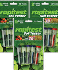 Three Pack Soil Test Kit For PH Nitrogen Phosphorus And Potash With Color Coded Tubes Ten Tests Total Including Four PH And Two Each N P K Packs.