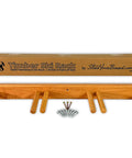 Timber Ski Wall Rack Four Pairs Vertical Ski Storage In Natural Wood For Home Or Garage Mount System Built To Last