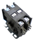 Heavy Duty 40 Amp 2 Pole AC Contactor With 24 Volt Coil Universal Fit For Air Conditioning Systems view, black rugged design.