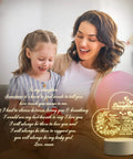Mother and daughter reading From Niece Or Nephew Night Light Gift For Aunt With Heartfelt Sayings USB Powered Cozy Glow