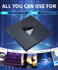 External CD DVD Drive For Laptop And PC USB C Portable Disk Burner Reader Writer CD RW DVD RW Lightning Fast 8X DVD And 24X CD