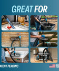 Heavy Duty Drill Powered Stick Water Transfer Pump Slams Through 160 GPM for jobsites, ranches, gardens, and hot tubs.