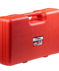 Red case for Lightweight Tuff Hydraulic Knockout Punch With Swivel Head And Type C Punch Die Set
