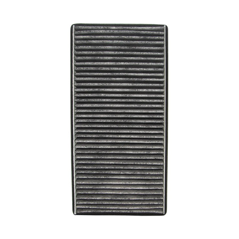 Premium Activated Carbon Cabin Air Filter For Porsche 911, Boxster, Cayman, improves air quality and odor control, front view.