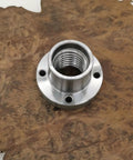 Two Inch Steel Faceplate For Wood Lathe With 1 8 TPI Thread, Heavy Duty Mount Plate For Turning Projects, Four Mounting Holes