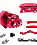 Beefed-Up Prefixal Gearbox Front Motor Transfer Case Upgrade With Steel Drive Shaft For 1/10 RC Crawler Axial SCX10 And SCX10 II
