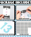 31 Piece Laminated Number Lines Set From -20 To 120, Bulletin Board Border For Wall Decor details and features shown.