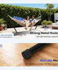 9 Foot Heavy Duty Portable Hammock Stand Steel Frame For Backyard Patio Or Indoor Use With Carrying Case No Hammock Included