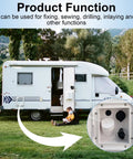 Heavy Duty 150 Pack 8X1 Inch Phillips Head RV Screws In Durable White Coating used in RV for fixing and drilling.