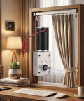 12V DC Gear Motor With 8mm Shaft 200RPM Reversible Geared Motor for curtains in home setting