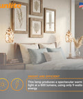 Venice 11 Inch LED Decorative Pendant Light Fixture With Iridescent Glass Shade 800 Lumens 9 Watts Bedroom Lighting