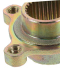 Close-up of Beefed Up Heavy Duty Go Kart Rear Axle Sprocket Mount With 28 Teeth Metal Hub for ATV and Quad Bike