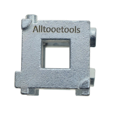 Real Deal 3/8 Inch Disc Brake Piston Tool For No Sweat Rear Caliper Reset And Quick Pad Swaps With Six Versatile Adapter Plates For Hustle Free Auto Fixes, close-up view of adapter plate.