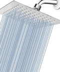 High Pressure Rain Shower Head With 304 Stainless Steel And Air In Technology Delivers Next Level Water Flow Even At Low Pressure 8 Inch Chrome