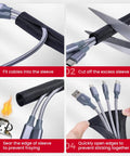 Process of using Braided Wire Loom Kit For Automotive Wires One Half Inch Split Cable Sleeve Mesh Protector For Wiring Harnesses Slick Easy Side Entry Self Wrapping Cord Organizer Heat Resistant 16 Feet Long.