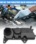Volvo 2.0L 4 Cylinder Engine Valve Cover Gasket Kit With PCV Oil Seal And Rocker Cover Replacement For S60 S90 XC40 XC60 V60 V90 XC90 2014-2024 1 Set For Easy Install, image showing engine part installation and gasket kit close-up