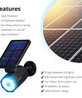 Deluxe Solar Spotlight With Motion Sensor Outdoor LED Light For Garden And Landscape Waterproof Weather Resistant All Night