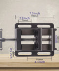 Top view of 4 Inch Heavy Duty Drill Press Vise With Rock Solid Hold And Precise Alignment 4.25 Inch Max Jaw Opening 12 Lb Weight