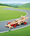Awesome Remote Control F1 Car STEM Kit For Kids Aged 8 To 14 on a toy race track in green landscape