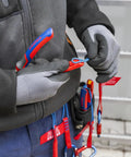 Person using High Leverage Lineman Pliers With New England Head For Maximum Cutting Power And Superior Grip Pro Grade Built Tough