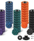 All In One 45 Piece 2 Inch Diamond Sanding Discs Set for Drill or Die Grinder with 9 color discs, shanks, and Roll Lock holder visible