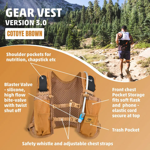 Run Ready Hydration Vest Four Point Zero Lightweight Pack For Running Cycling And Triathlon Carries One Liter Thirty Five Oz