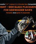 Precision Rolling Cut Guide For Right Blade Circular Saws Transforms Your Sidewinder Into A Slick Straight Line Machine with circular saw.