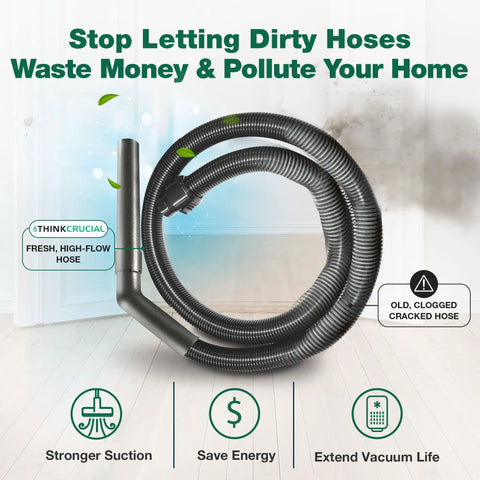 Vacuum Hose Replacement For Mighty Mite Vacuum Cleaners 13 X 10.5 X 3 Inch Tube Fits 3670 3672 3673 3674 3676 3682 Series 60289-1 Black
