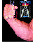 Premium Hand Gripper Trainer For Elite Beast Mode Grip Strength 100 LB with person using knurled aluminum handle grip