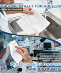 Person using Anti Static Microfiber Wipes 9 By 9 Inches 50 Pcs Lint Free Reusable Cloths for washing electronics and lab equipment
