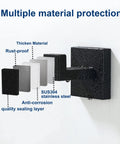 Matte Black Towel Hooks For Bathroom And Kitchen Tough As Nails Heavy Duty Stainless Steel SUS304 with layers illustration