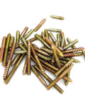50 Pack Assorted Hanger Bolts Kit With Six Lengths Including 5/32-32 Thread, 5/8 Inch, 3/4 Inch, 1 Inch, 1-1/4 Inch, And 1-1/2 Inch