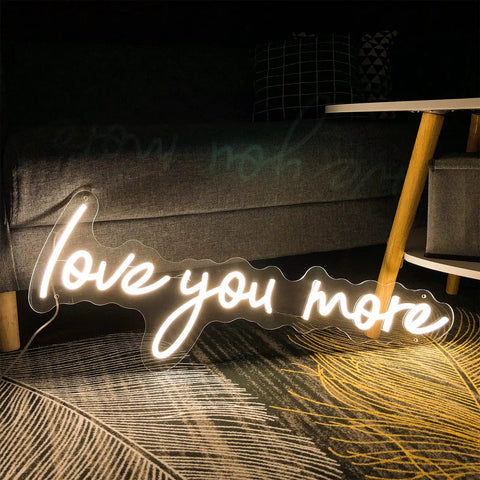 Neon Sign In Transparent Acrylic, Dimmable LED Wall Light That Turns Any Room Into A Cozy Vibe, Warm White 23.6x9 Inches
