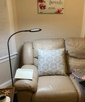 Gooseneck LED Floor Lamp For Office Reading And Bedrooms Non Glare Eye Safe Lighting 600 Lumens From 3 Watt LED Energy Saver Lit