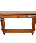 Wooden console table with a $30 label from Large Item Pricing Labels 75 Count With Writable Space 4 By 2.25 Inches Yellow And White Peel And Stick For Garage Sale Furniture And Other Big Items A Must Have For Deal Hunters.