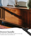 Vintage Cast Iron Drawer Pull Set For Cabinets And Furniture Drawers Retro Kitchen Cupboard Hardware on wooden dresser