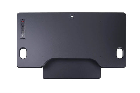 46 Inch Height Adjustable Standing Desk Converter With USB Charger And Anti Fatigue Mat For Sit Stand Setup top view