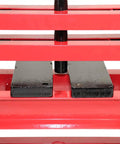 Front view of 6-Ton Benchtop Hydraulic A-Frame Shop Press With Press Plates For Metal Bending And Straightening Install And Remove Pressure-Fitted Parts Built Like A Tank A Real Workhorse For Your Home Workshop.