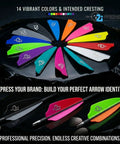 Colorful arrow vanes for White High Performance Arrow Fletching Vanes With Tri Fusion Adhesion Technology For Target Archery