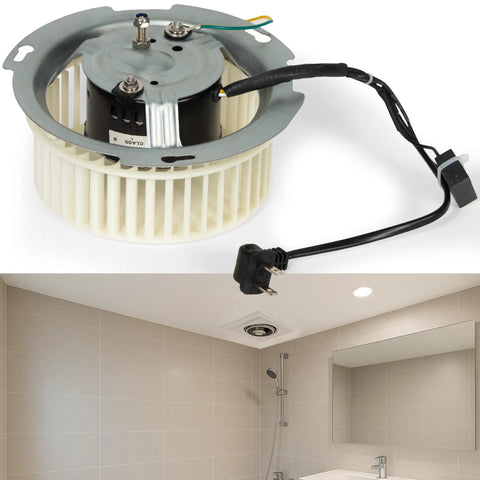 Upgraded 8832NA Bathroom Fan Blower Motor Replacement Fits A Range Of Models 3.3 Inch Diameter 1500 RPM CCW Rotation
