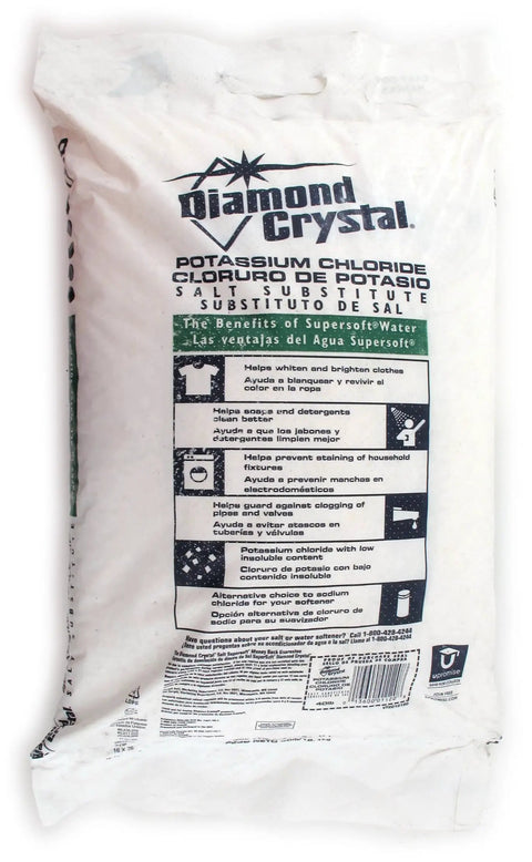 Low Sodium Potassium Chloride Water Softener Pellets 40 Lb Bag For Soft Water In Home A Real Game Changer With High Purity 99.1 Percent