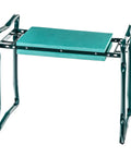 Garden Kneeler And Wide Seat That Flips Into A Comfy Sit Down Stool, Easy Fold For Storage, Sturdy Steel Frame Supports Up To 220 Lbs